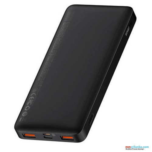 Baseus Bipow Digital Display Power bank 10000mAh 20W  Black (With USB to Micro USB power bank Charging Cable)